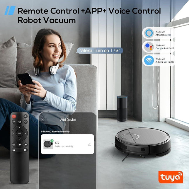 T7S Robot 2-in-1 Vacuum & Mop Combo Cleaner
