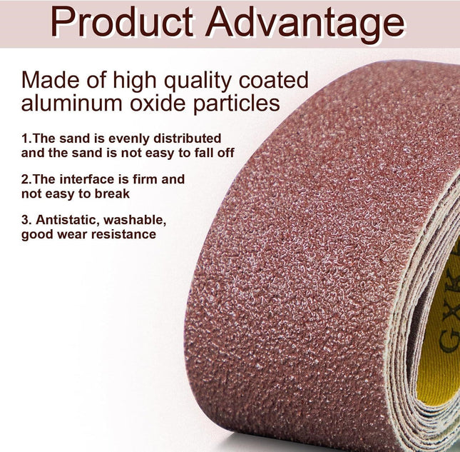 SALI 4 x 36", 15 Pack Sanding Belts