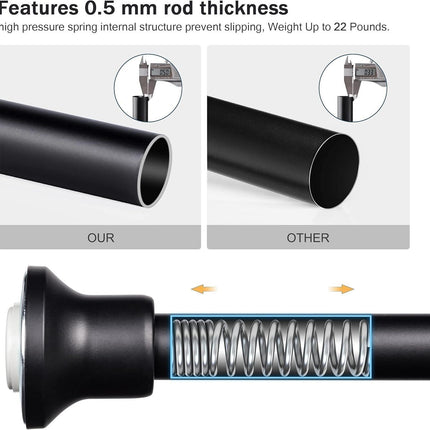 SZXIMU Shower Curtain Rods 43 to 72"