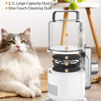 Simple Way V10 Dog Grooming Vacuum 2.1L (NEW OPEN BOX)