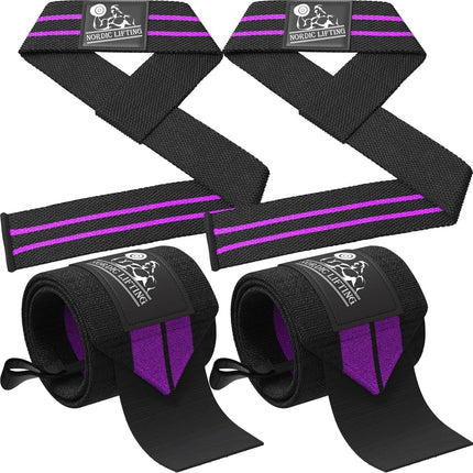 NORDIC Wrist Wraps + Lifting Straps Bundle