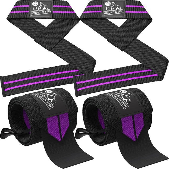 NORDIC Wrist Wraps + Lifting Straps Bundle