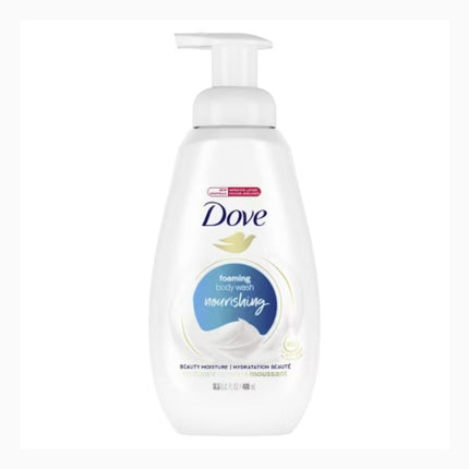 Dove Beauty Deep Moisture Shower Foam Body Wash for Dry Skin, 400ml