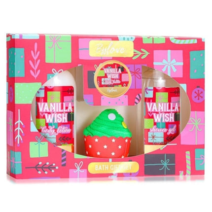 BFFLOVE Women's 4PCS Vanilla Holiday Bath and Body Gift Set