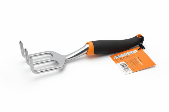 Fiskars Ergo Cultivator for Digging, Aerating Soil, & Weeding, Heavy Duty Handle