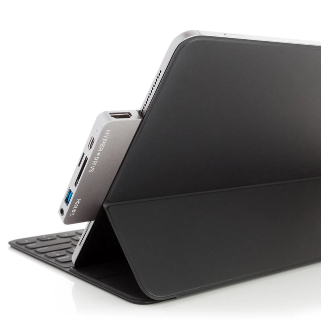 HyperDrive HD319B-SIL-GL 6-in-1 USB-C Hub for iPad Pro/Air - (HD319B-Silver)
