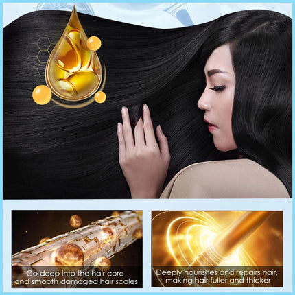 Plant Bubble Plant Hair Coloring Shampoo 3 In 1 Hair Coloring Shampoo Dye Long-lasting Effective Shampoo