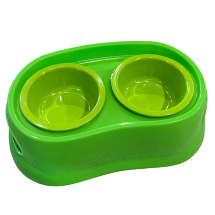 Elevated Dog and Cat Feeder, Double Bowl