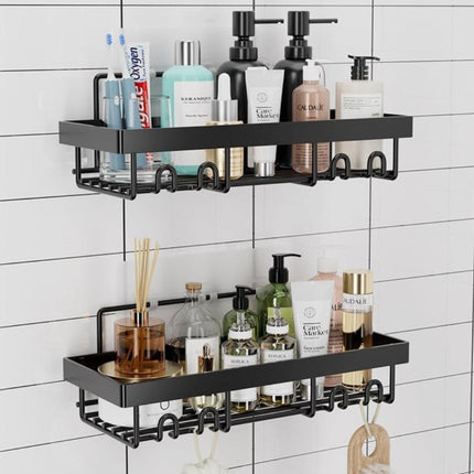 2 PACK Adhesive Bathroom Shower Caddy with Soap Holder