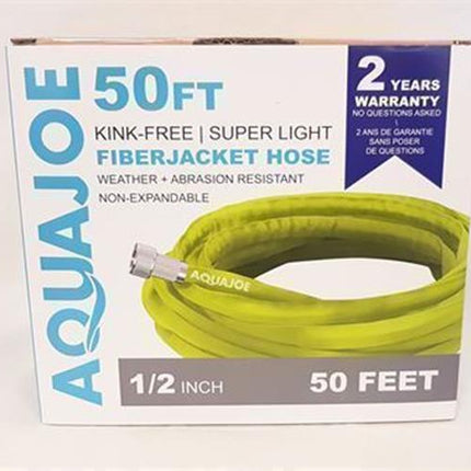 Ultra Flexible Kink Free Fiberjacket 50ft Garden Hose, Green
