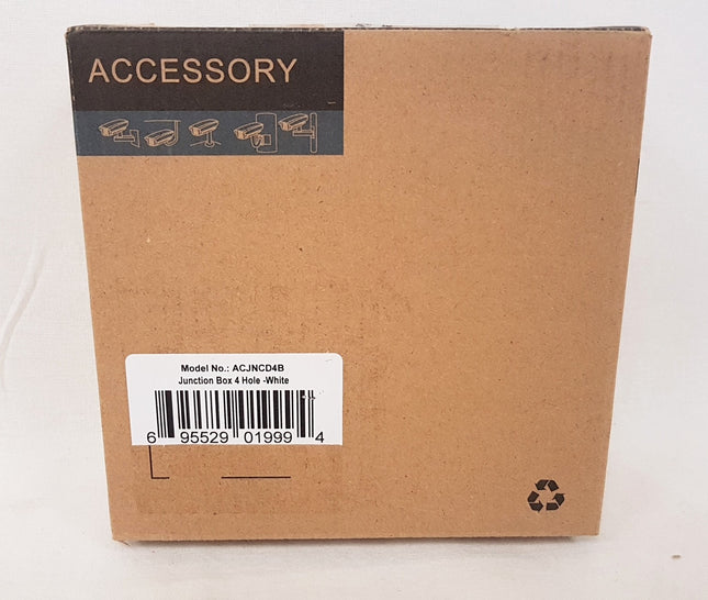 ACJNCD4B Junction Box 4 Hole - WHITE