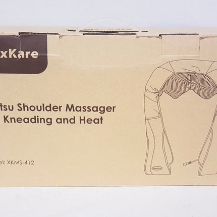 NEW, MAXKARE Shiatsu Shoulder Massager with Kneading and Heat, XKMS-412