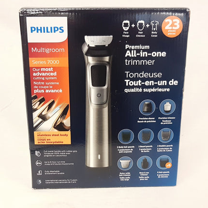 PHILIPS 7000 Series Norelco Steel Multigroom All-in-One Trimmer MG7790 - 23 PCS NEW OPEN
