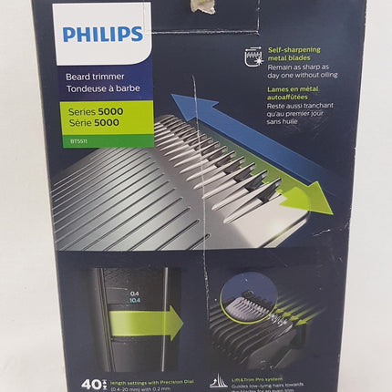PHILIPS Series 5000 Electric Beard Trimmer, BT5511/15 LIKE NEW