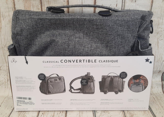 NEW, JuJuBe Classic Convertible Multi-Function Diaper Messenger Bag, 18FM03X