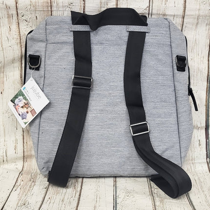 NEW, JuJuBe 4-in-1 Core Convertible Diaper Bag Glacier Gray, JB21430