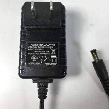 New, Switching Adapter Model FJ-SW1161200500DU 12V Power Supply
