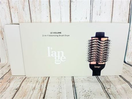 L’ange Hair Le Volume 2 in 1 Volumizing Brush Dryer Black & Gold Used Like New Used Like New