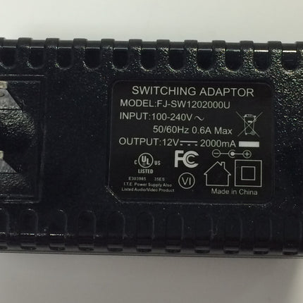 New, AC / DC Adapter Switching Cord Cable , Model FJ-SW1202000U